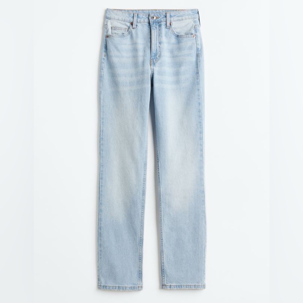 Straight Leg High Waist Jeans